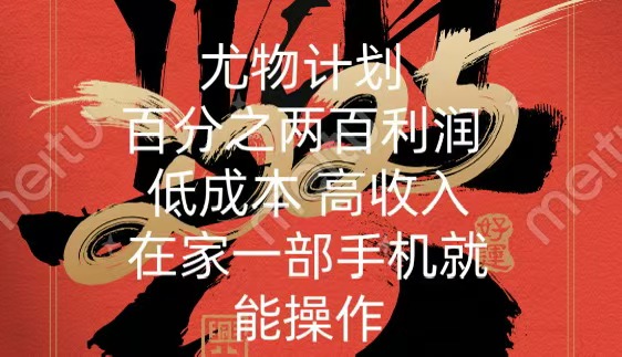 尤物计划-200％暴利 低成本 高收入 一部手机即可操作风钥吧-网创项目资源站-副业项目-创业项目-搞钱项目风钥吧