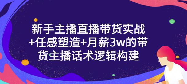 新手主播直播带货实战+信任感塑造+月薪3w的带货主播话术逻辑构建风钥吧-网创项目资源站-副业项目-创业项目-搞钱项目风钥吧