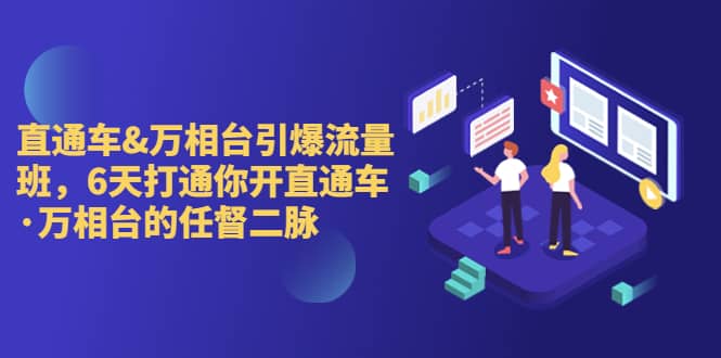 直通车+万相台引爆流量班，6天打通你开直通车·万相台的任督 二脉风钥吧-网创项目资源站-副业项目-创业项目-搞钱项目风钥吧