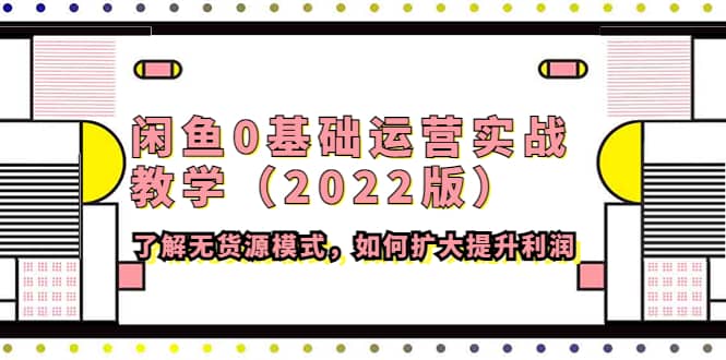 闲鱼0基础运营实战教学（2022版）了解无货源模式，如何扩大提升利润风钥吧-网创项目资源站-副业项目-创业项目-搞钱项目风钥吧