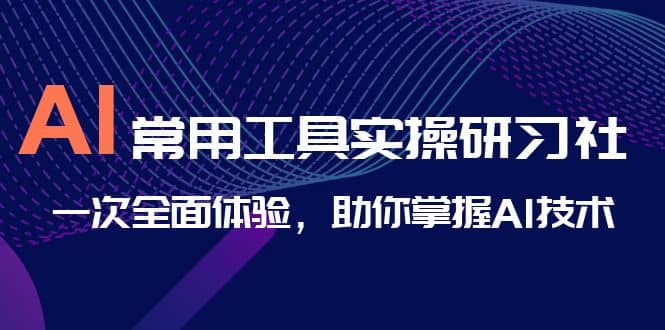 AI-常用工具实操研习社，一次全面体验，助你掌握AI技术风钥吧-网创项目资源站-副业项目-创业项目-搞钱项目风钥吧