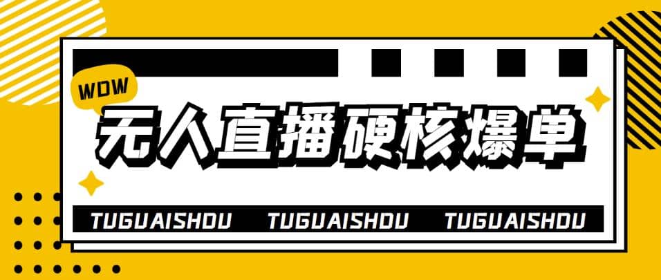 大飞无人直播硬核爆单技术，轻松玩转无人直播风钥吧-网创项目资源站-副业项目-创业项目-搞钱项目风钥吧