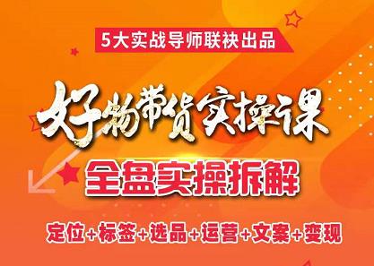 抖音好物带货实操课，全盘拆解抖音好物带货号全套流程打法风钥吧-网创项目资源站-副业项目-创业项目-搞钱项目风钥吧