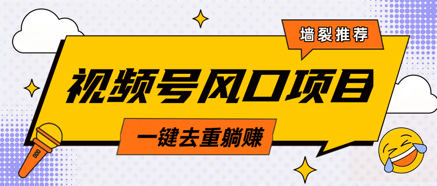 视频号风口蓝海项目，中老年人的流量密码，简单无脑，一键去重，轻松月入过万风钥吧-网创项目资源站-副业项目-创业项目-搞钱项目风钥吧