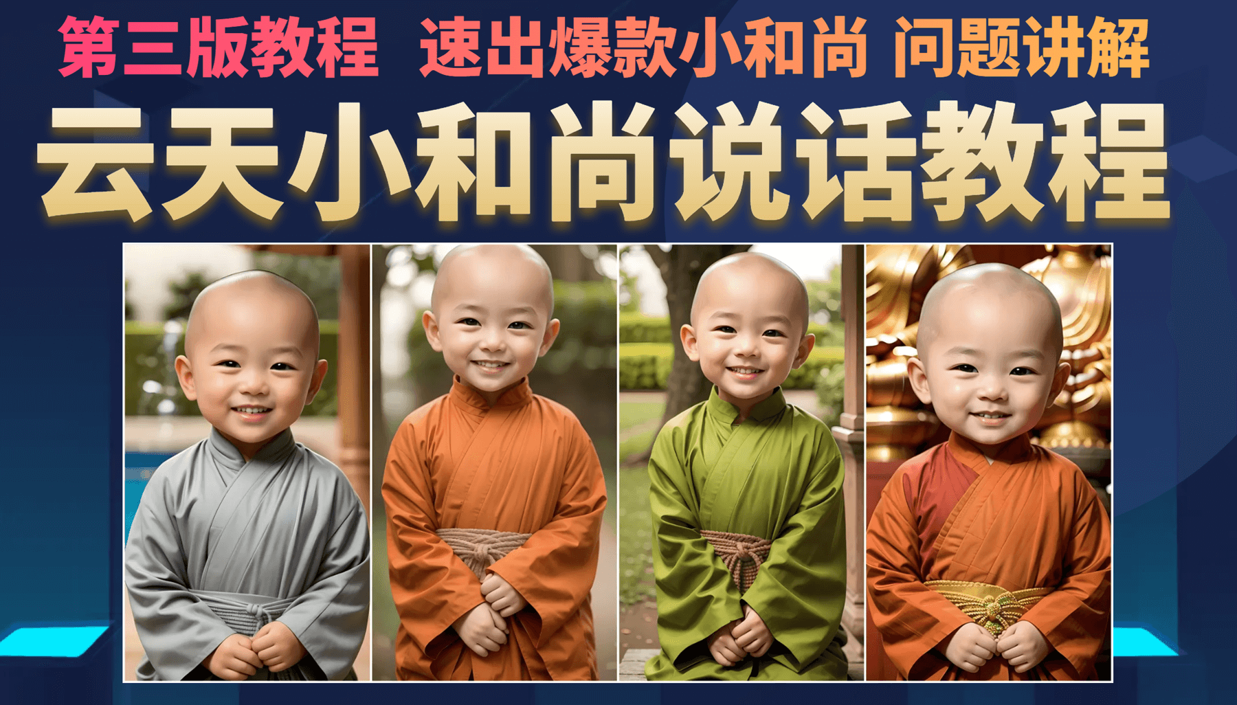 云天小和尚会说话，7天万粉（第3版教程）风钥吧-网创项目资源站-副业项目-创业项目-搞钱项目风钥吧
