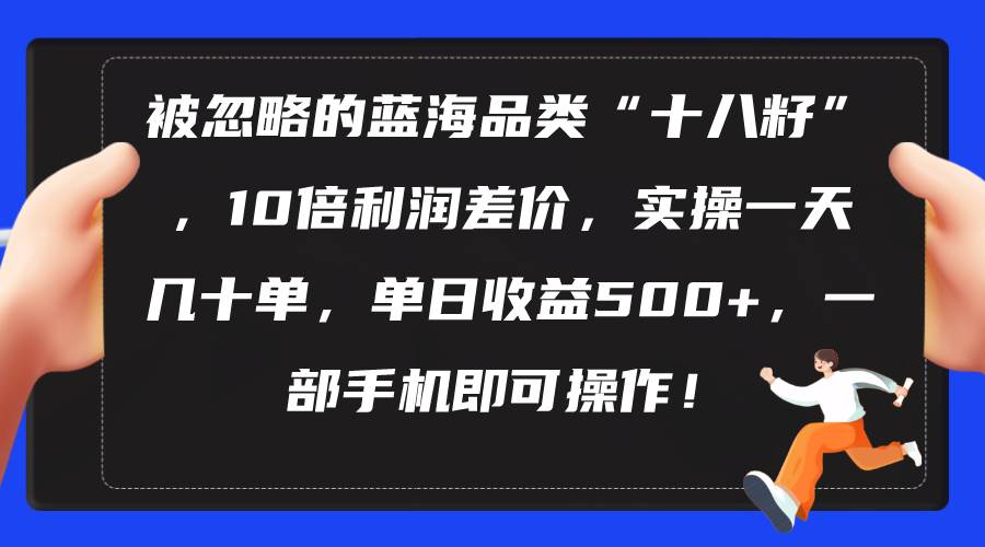 被忽略的蓝海品类“十八籽”，10倍利润差价，实操一天几十单 单日收益500+风钥吧-网创项目资源站-副业项目-创业项目-搞钱项目风钥吧