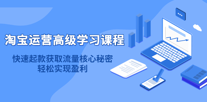 淘宝运营高级学习课程：快速获取流量核心秘密，轻松实现盈利！风钥吧-网创项目资源站-副业项目-创业项目-搞钱项目风钥吧