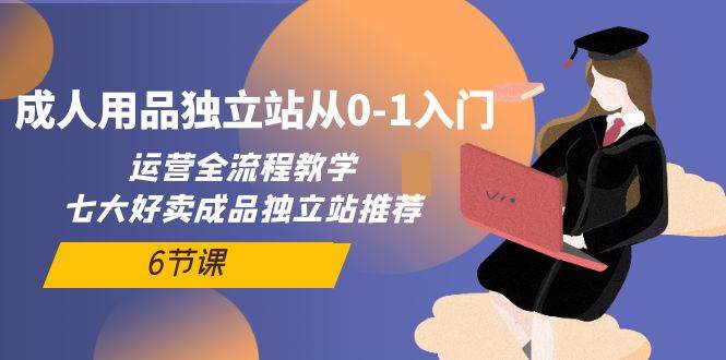 成人用品独立站从0-1入门，运营全流程教学，七大好卖成品独立站推荐-6节课风钥吧-网创项目资源站-副业项目-创业项目-搞钱项目风钥吧