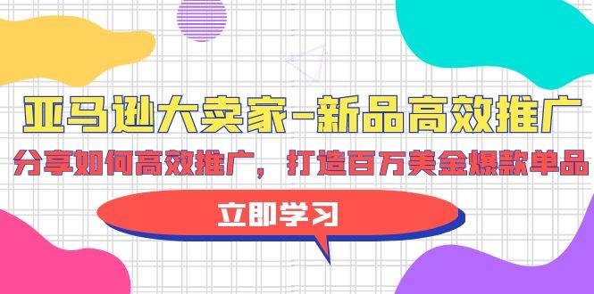 亚马逊 大卖家-新品高效推广，分享如何高效推广，打造百万美金爆款单品风钥吧-网创项目资源站-副业项目-创业项目-搞钱项目风钥吧