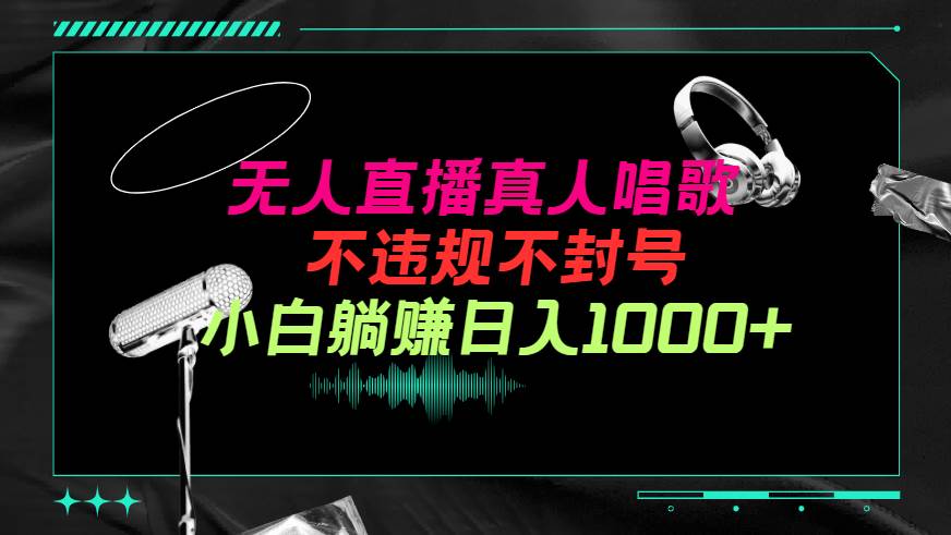 抖音24小时无人直播音乐，不违规，不封号纯撸音浪，小白实操当天日入1000+风钥吧-网创项目资源站-副业项目-创业项目-搞钱项目风钥吧