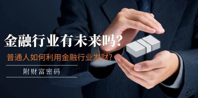 某付费文章：金融行业有未来吗？普通人如何利用金融行业发财?(附财富密码)风钥吧-网创项目资源站-副业项目-创业项目-搞钱项目风钥吧